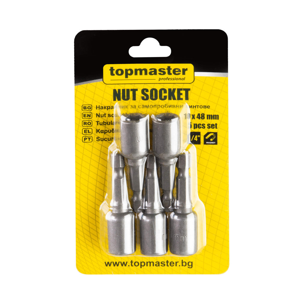 Накрайници за самопр. винтове 10x48мм к-т 5бр Topmaster Professional (10/100) - снимка 2