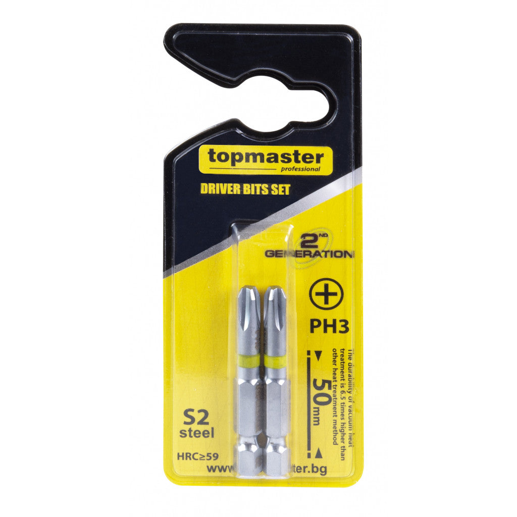 Накрайници 2бр. к-т PH3 50mm Topmaster Professional - снимка 2