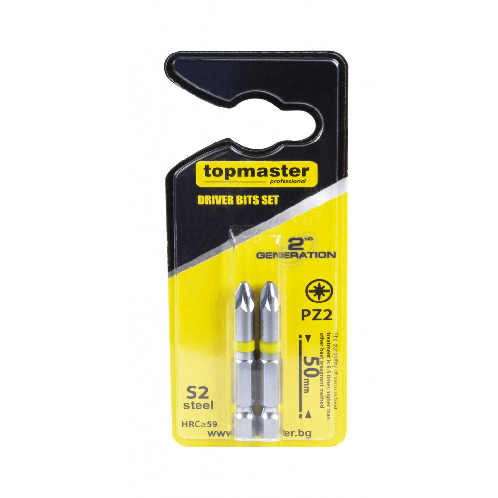 Накрайници 2бр. к-т PZ2 50mm Topmaster Professional - снимка 2