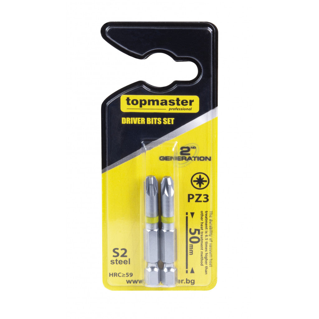 Накрайници 2бр. к-т PZ3 50mm Topmaster Professional - снимка 2