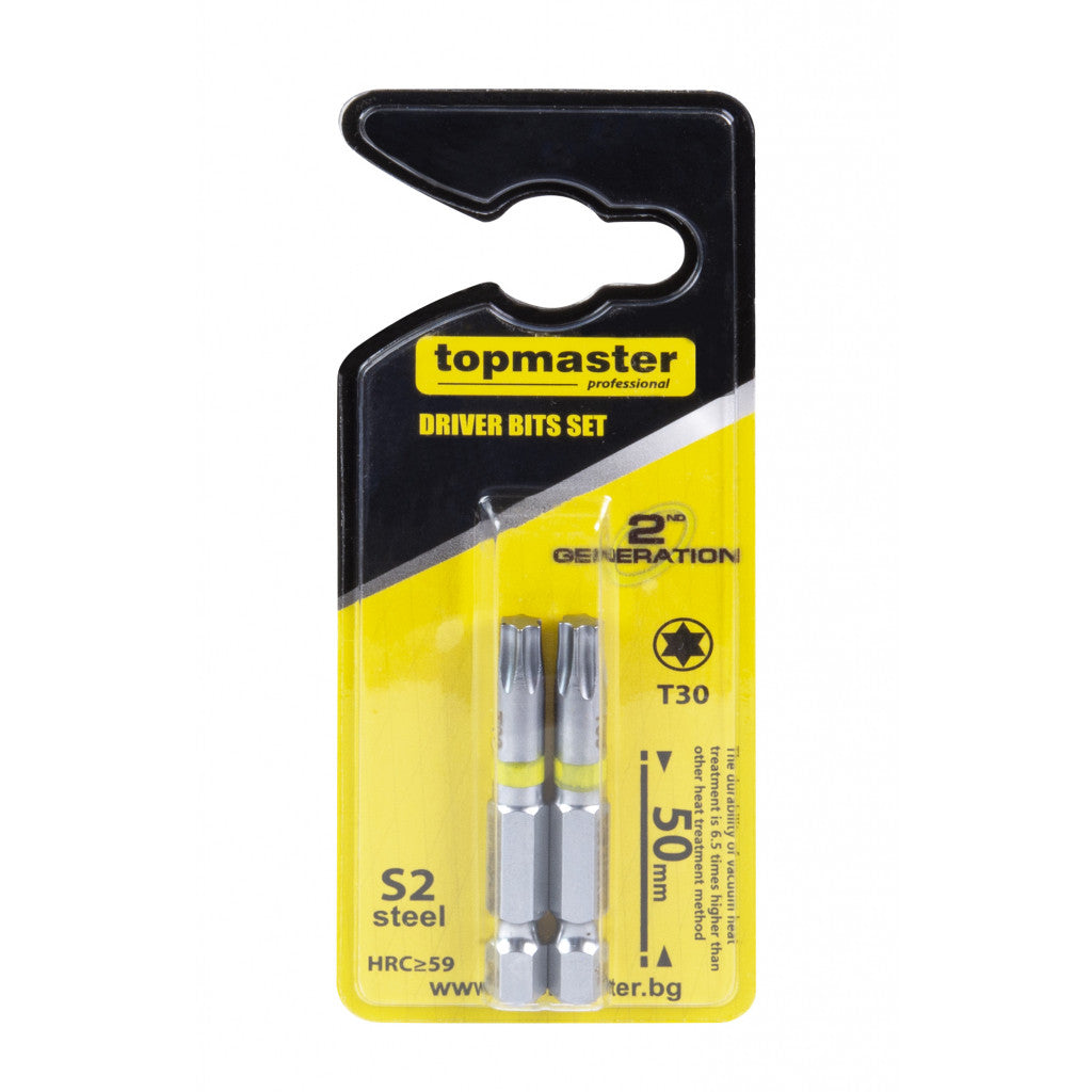 Накрайници 2бр. к-т T30 50mm Topmaster Professional - снимка 2