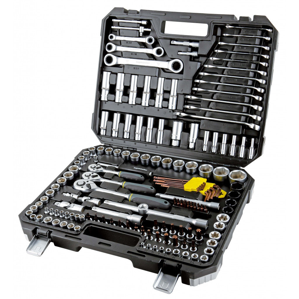 Гедоре 150 части 1/4" & 3/8 1/2" Topmaster Professional - снимка 2