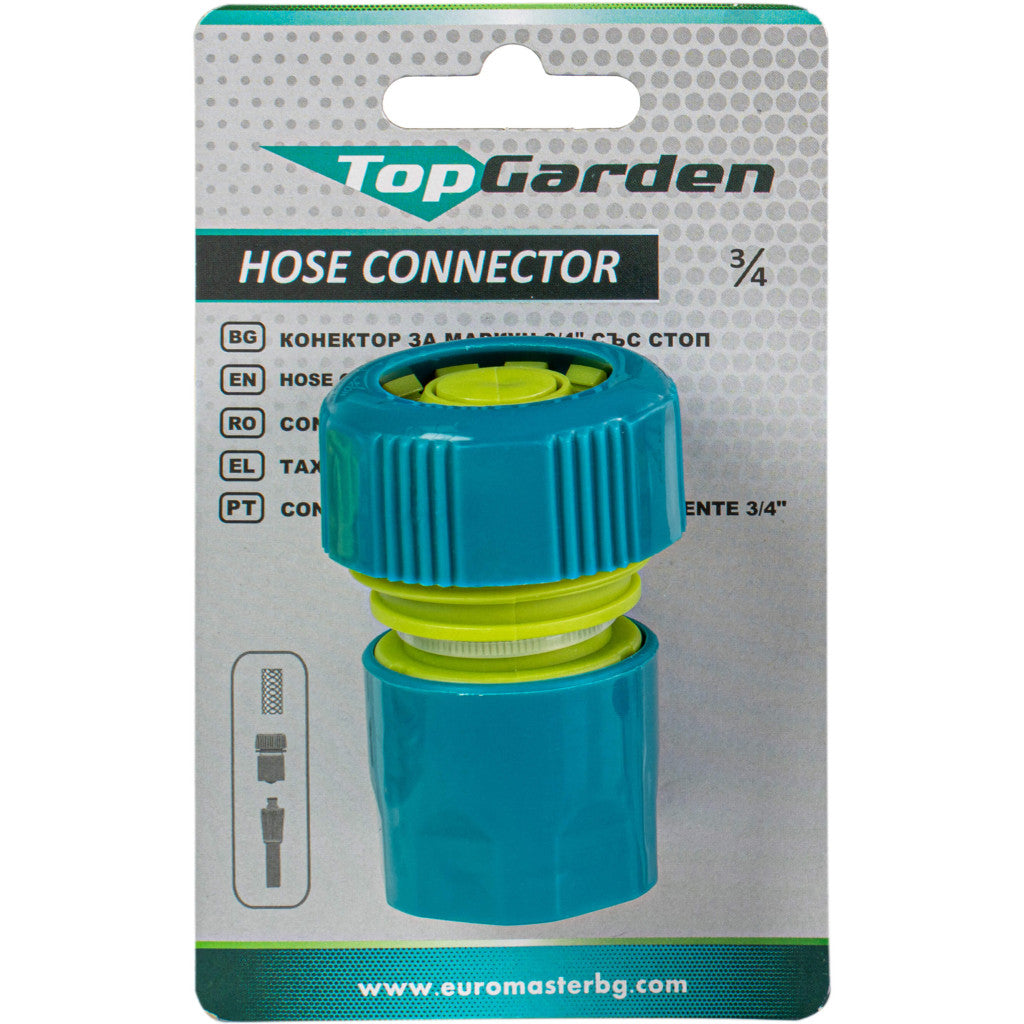 Конектор за маркуч 3/4" със стоп TG GADGET - снимка 2