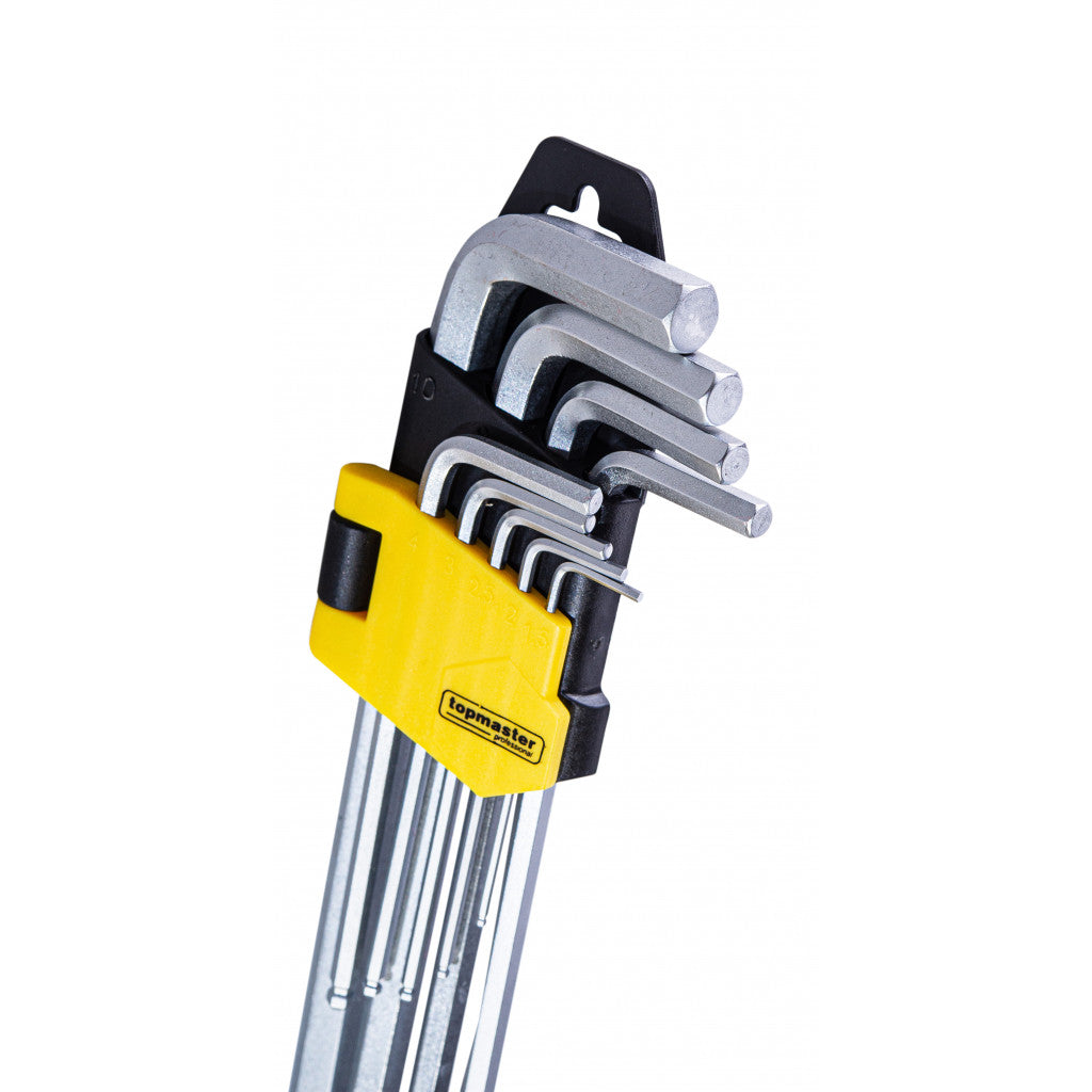 Шестограми за работа под ъгъл 1.5-10mm дълги CR-V Topmaster Professional - снимка 2