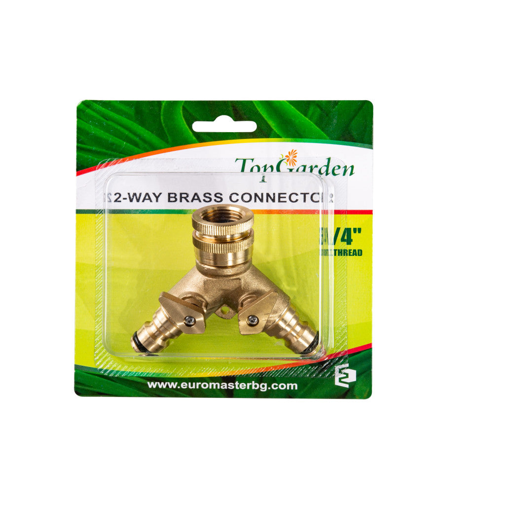 Разклонител-бърза връзка, 3/4",1/2" вътрешна резба,месинг TG GADGET - снимка 2