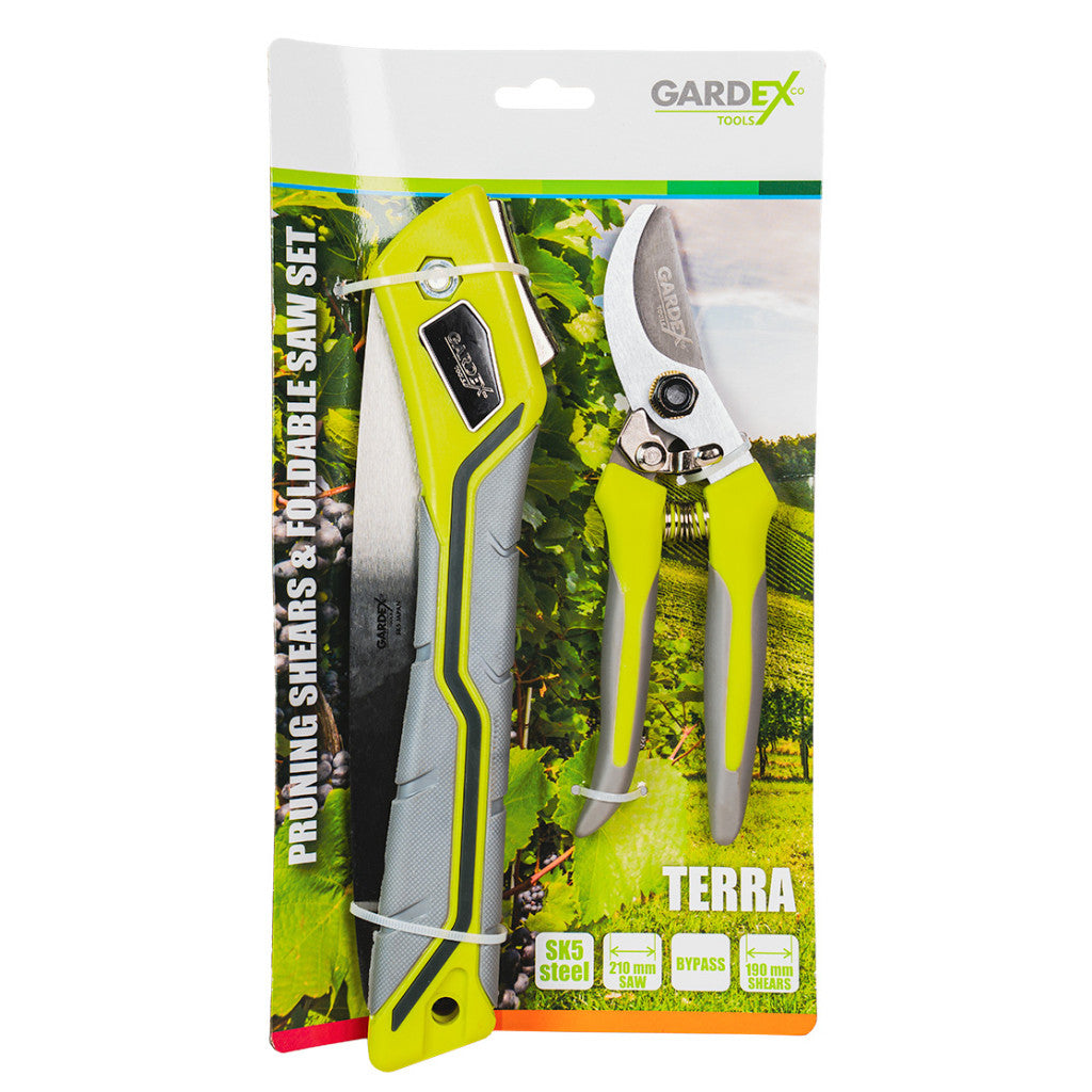 Комплект лозарска ножица и сгъваем трион TERRA GX - снимка 2