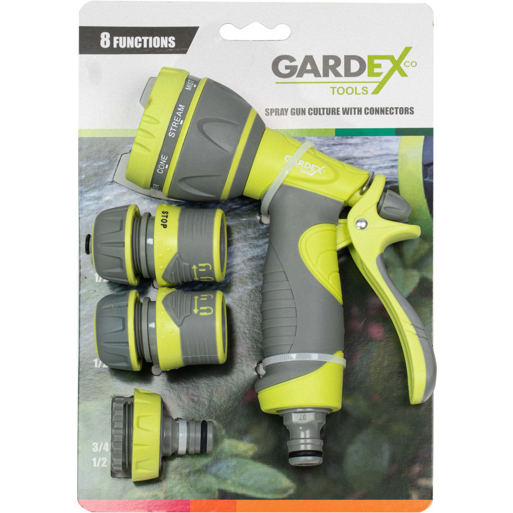 Пистолет поливен CULTURE с конектори GARDEX - снимка 2