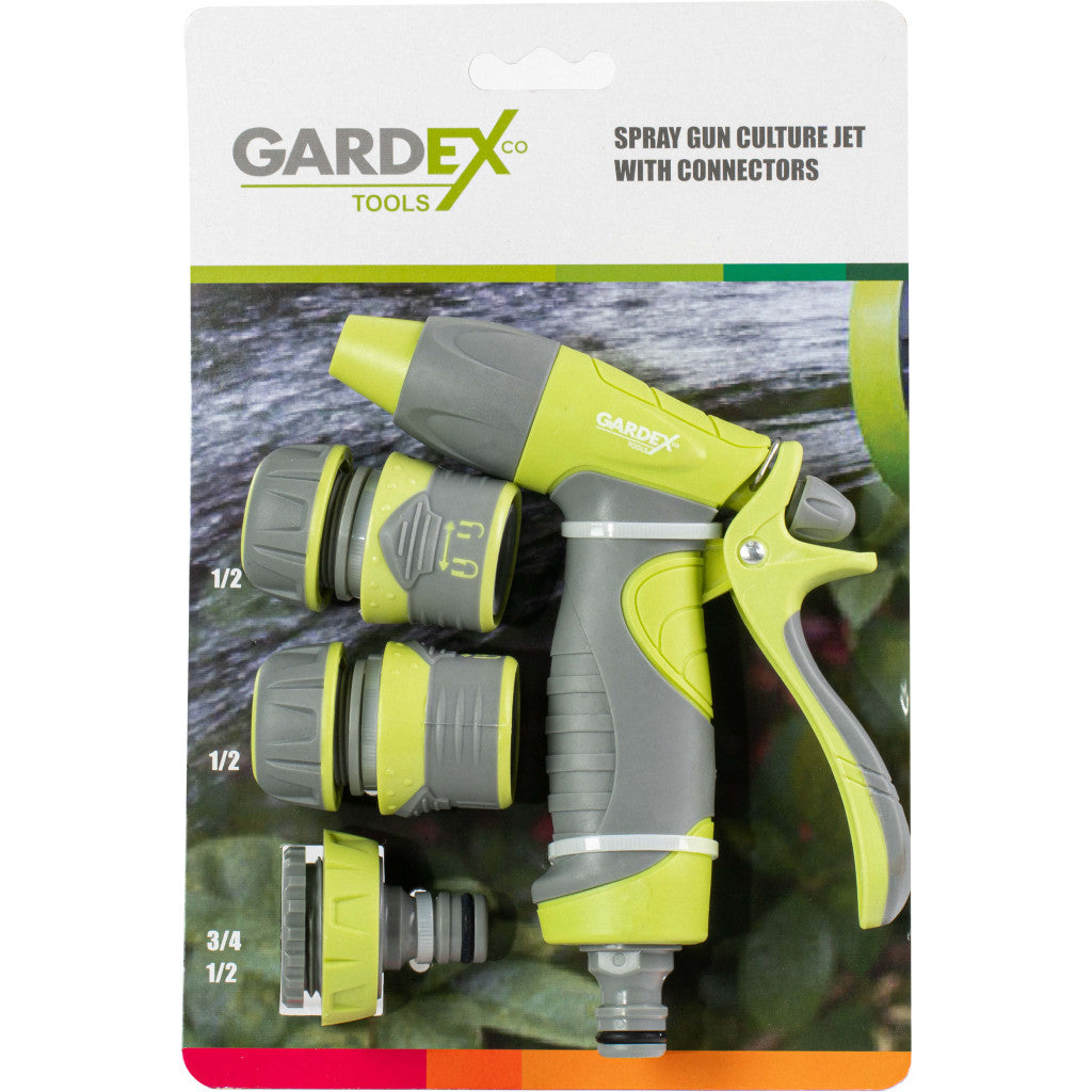 Пистолет поливен CULTURE JET с конектори GARDEX - снимка 2