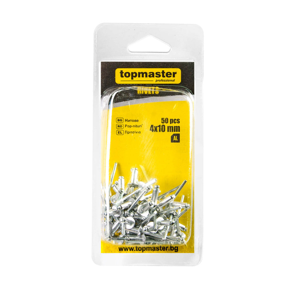 Нитове 4x10mm 50бр. Topmaster Professional - снимка 2