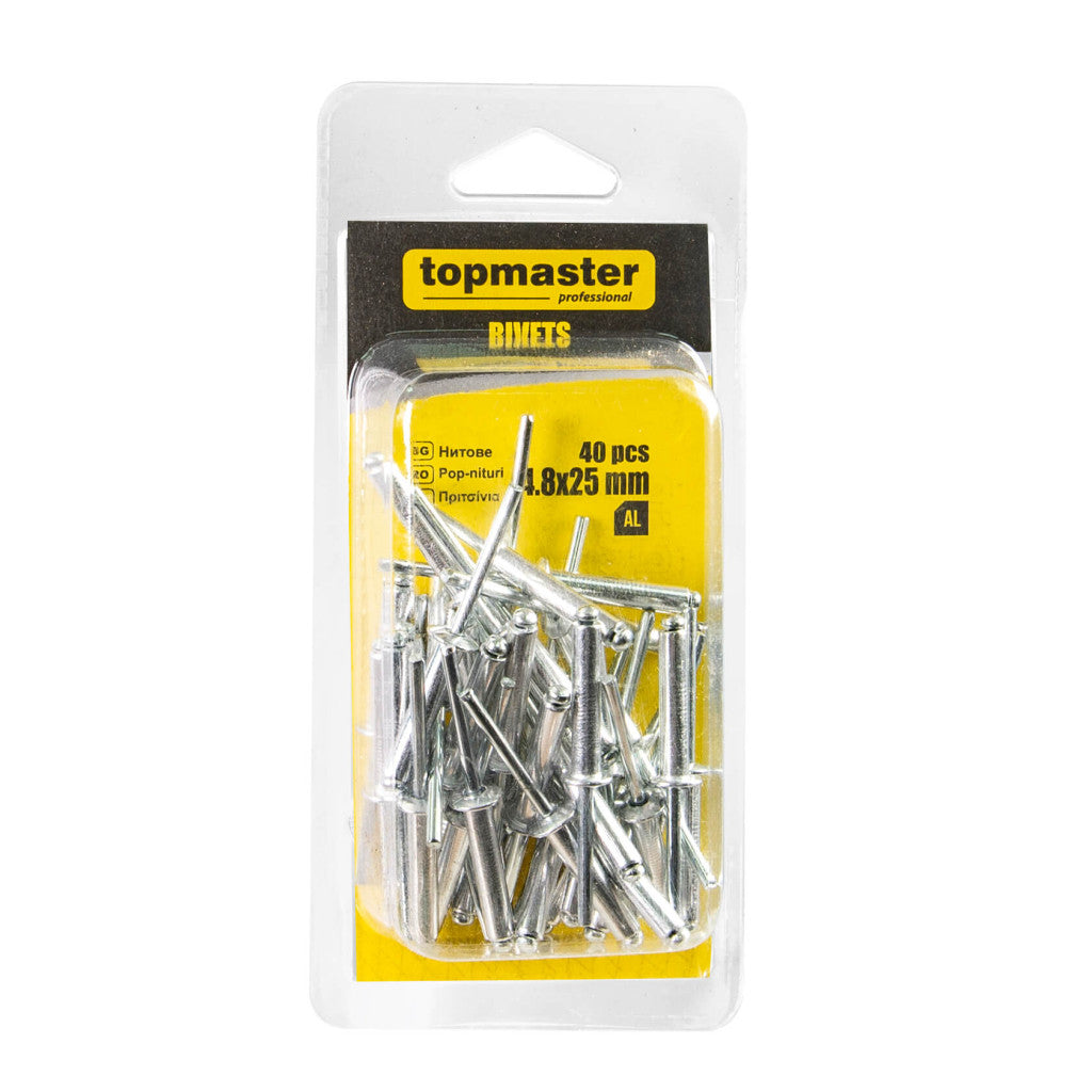 Нитове 4.8x25 mm 40бр. Topmaster Professional - снимка 2