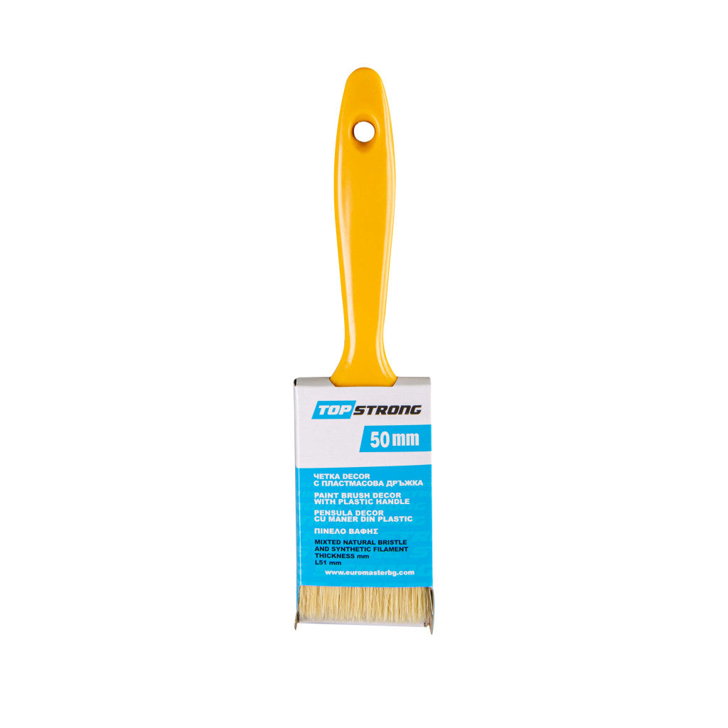 Четка DECOR с пластмасова дръжка 50mm TopStrong - снимка 2