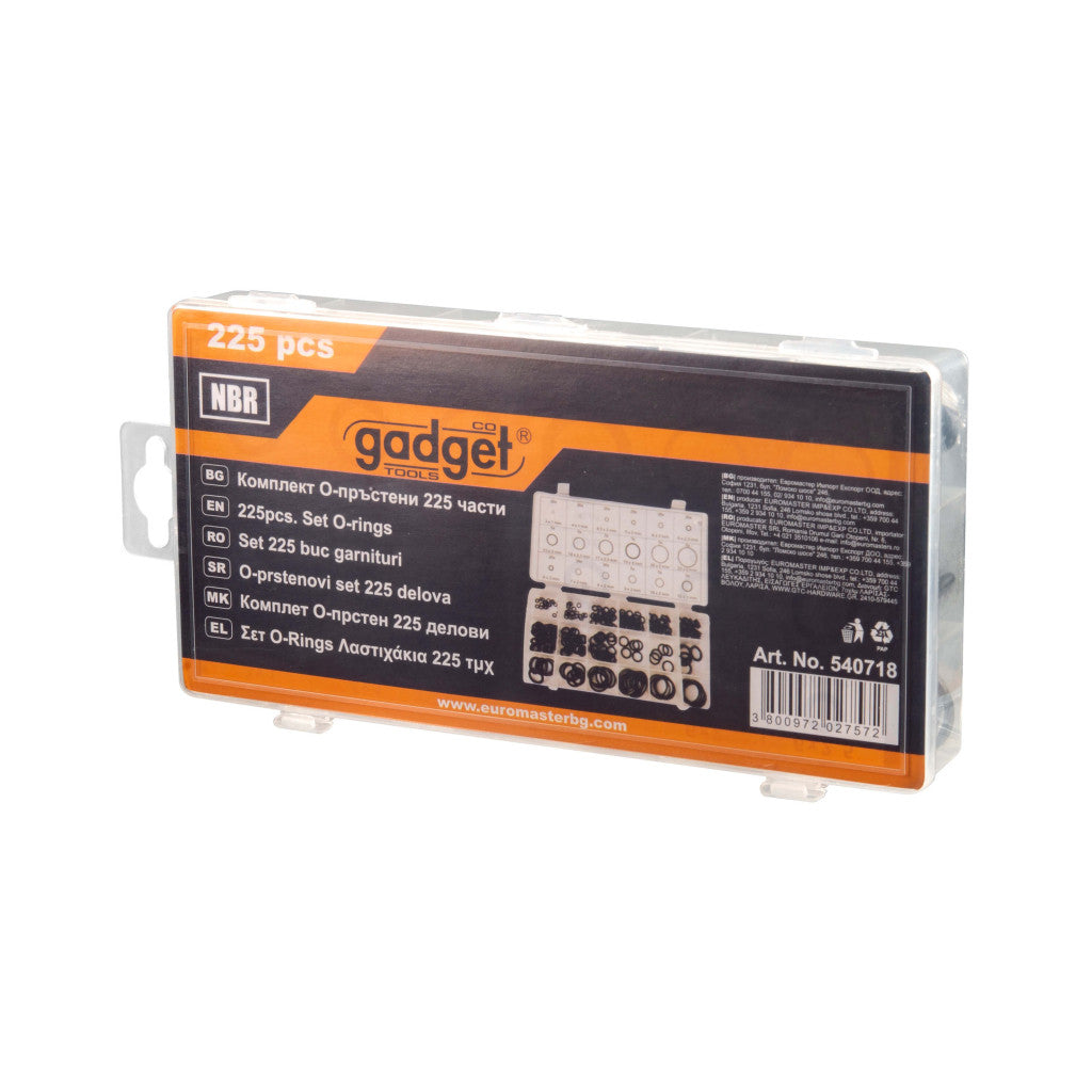 Комплект О-пръстени 225 части, NBR GADGET - снимка 2