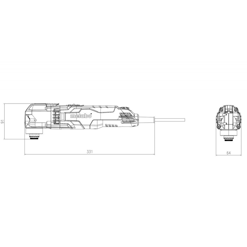 Многофункционален инструмент 400W METABO MT 400 Quick - снимка 2