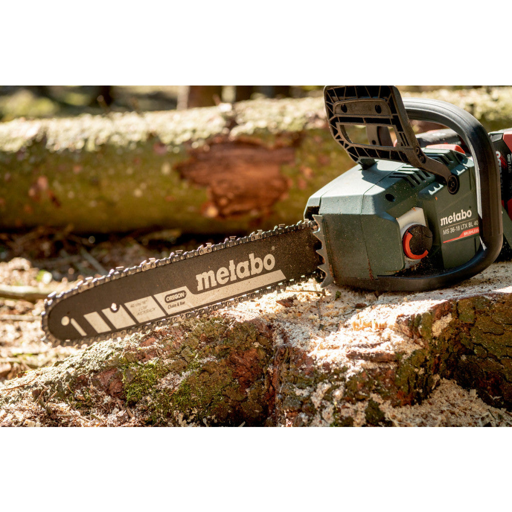 Трион верижен акум.40cm METABO MS 36-18 LTX BL 40 SOLO - снимка 2