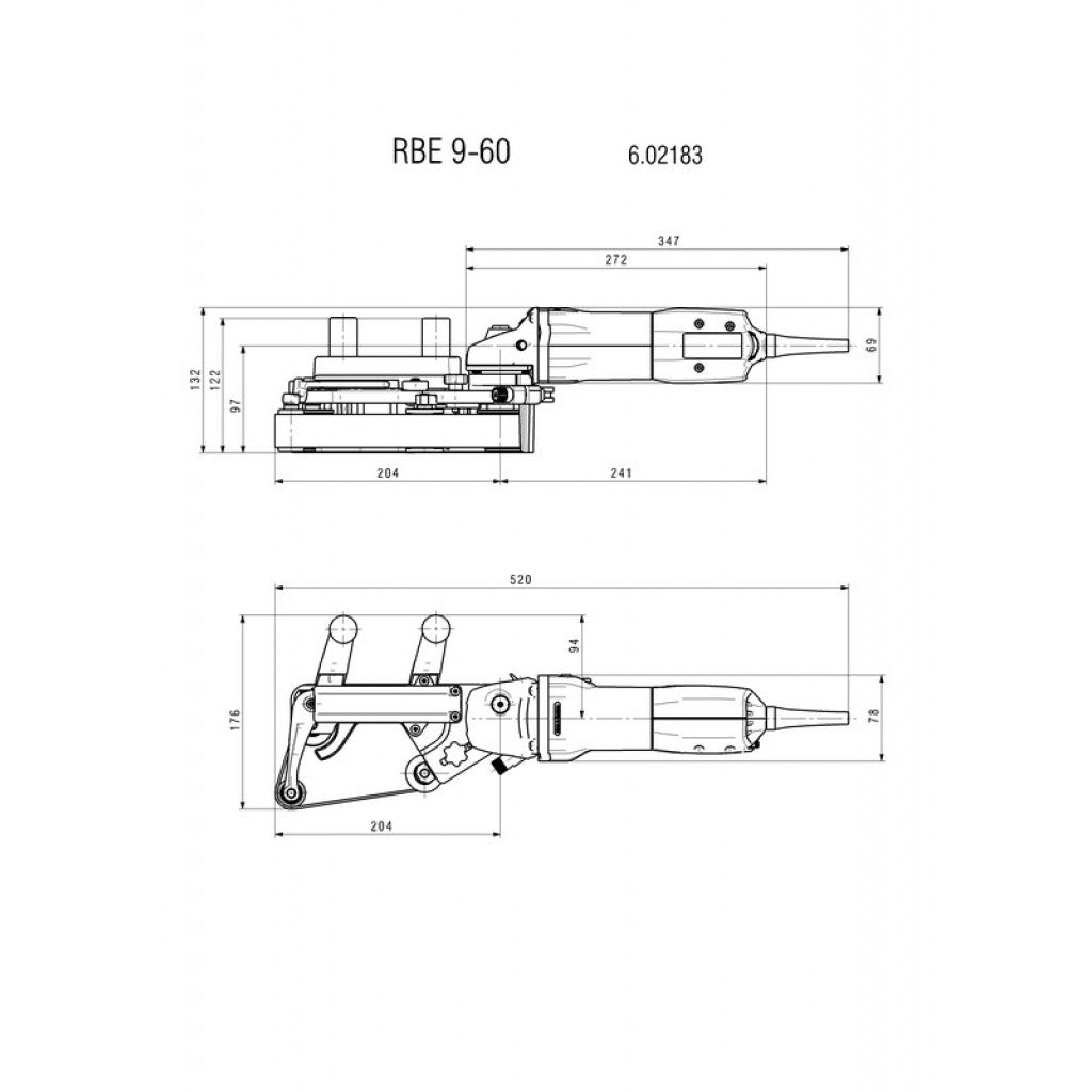 Шлайф лентов за тръби 900W 30x533mm METABO RBE 9-60 Set - снимка 2