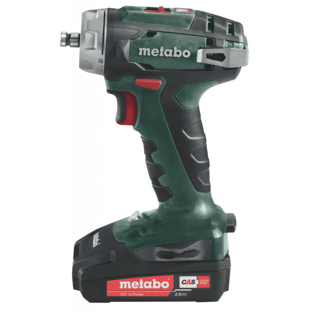 Винтоверт акум. 18V 48Nm METABO BS 18 QUICK 2x2.0AH - снимка 2