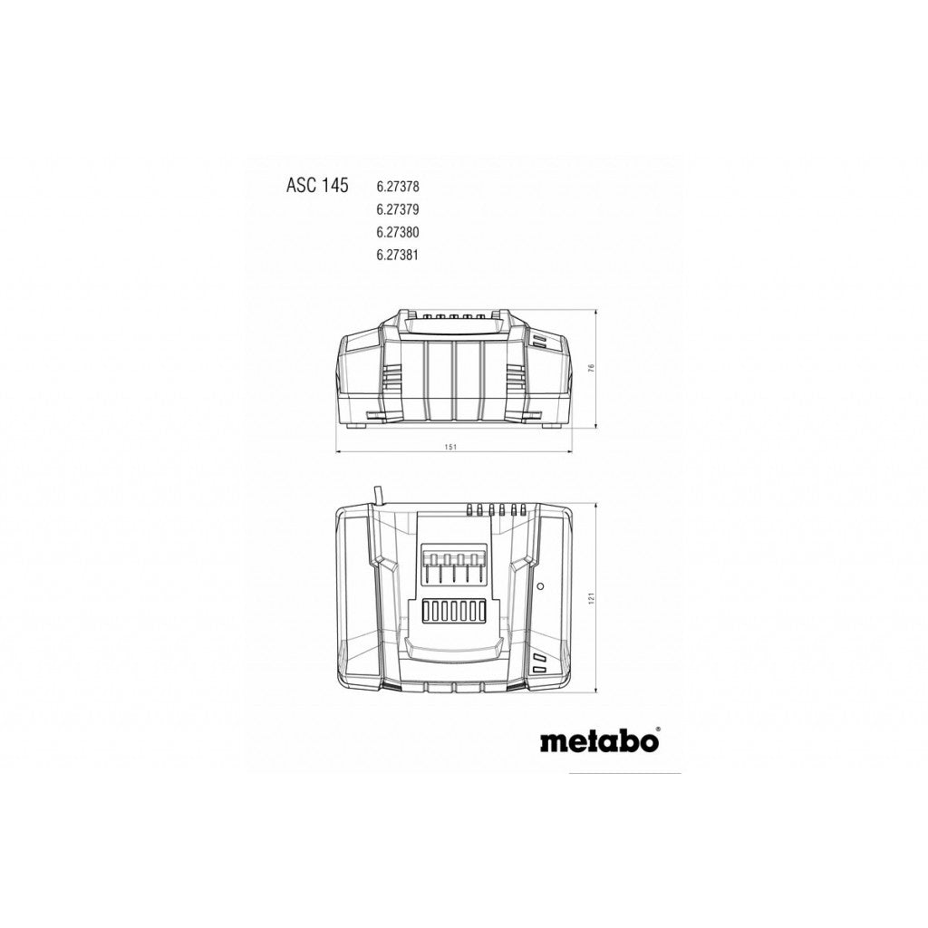 Бързо зарядно устройство METABO ASC 145 12-36V - снимка 2