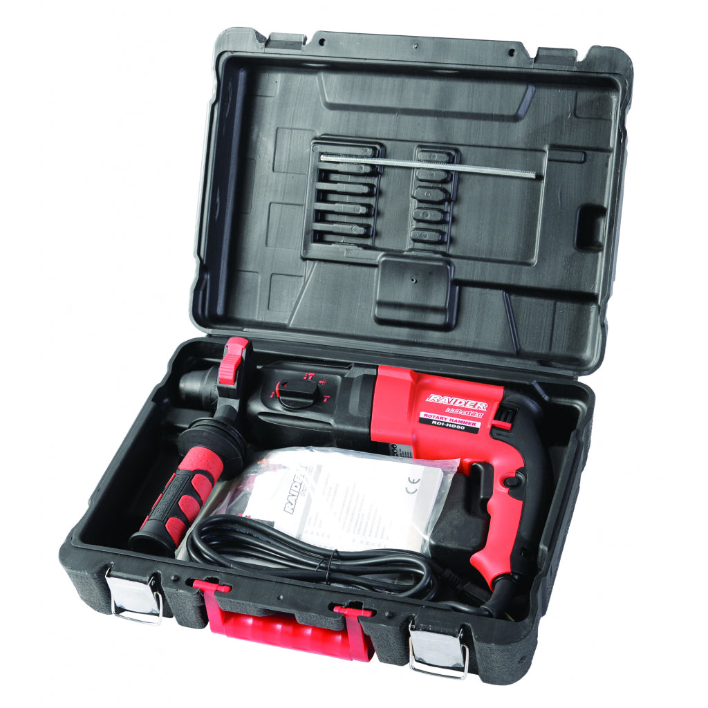 Перфоратор 850W 26mm 4 функции рег. обороти RAIDER INDUSTRIAL RDI-HD50 - снимка 3