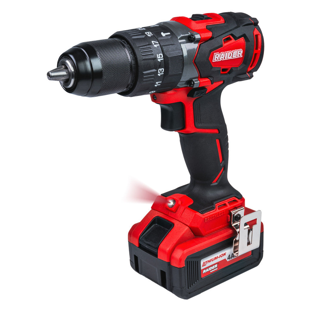 Бормашина акум. ударна 20V 2-ск. 2x4Ah 62Nm RAIDER INDUSTRIAL RDI-CDB01 - снимка 3