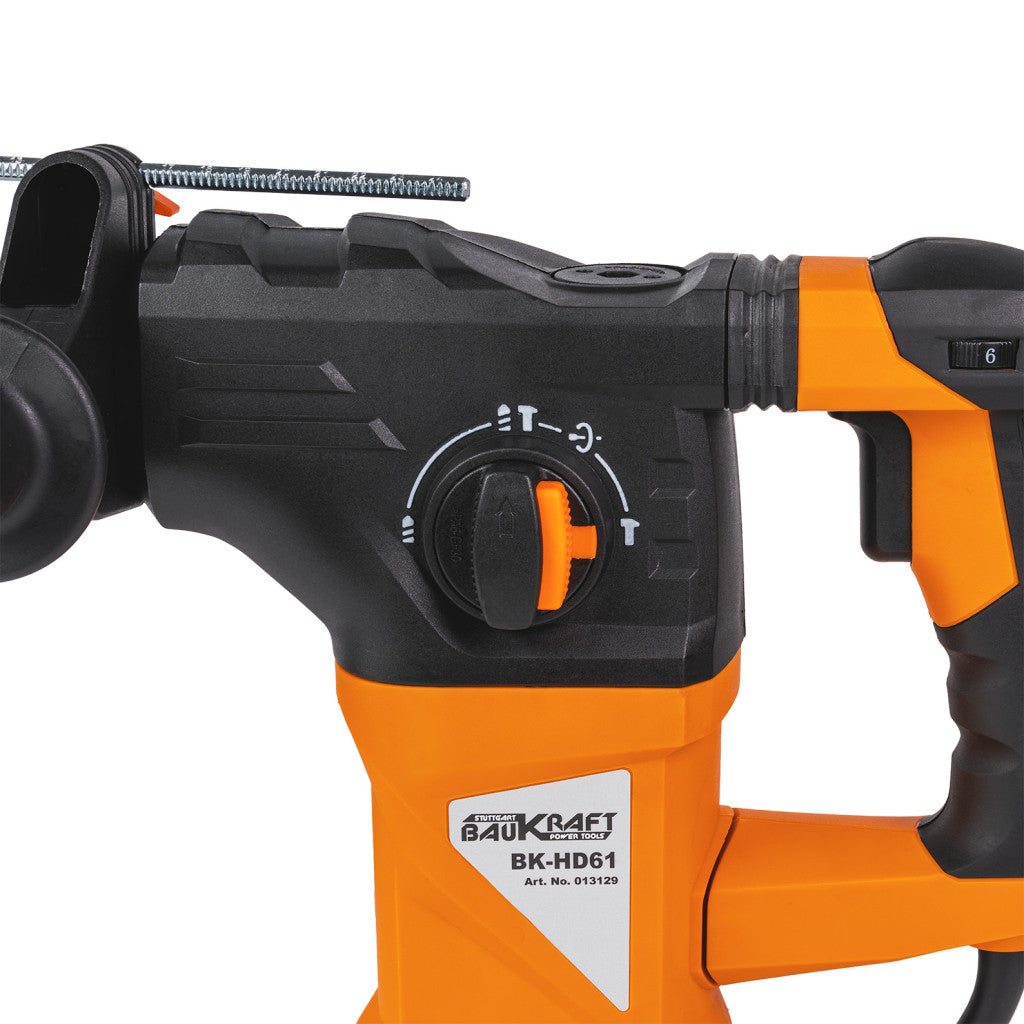 Перфоратор 1500W 4,8kg 32mm SDS-plus 5J BAUKRAFT BK-HD61 - снимка 3