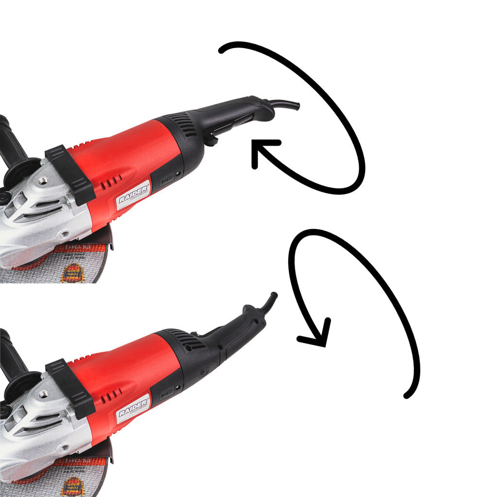Ъглошлайф 230mm 2400W с плавен старт RAIDER RD-AG78 - снимка 3