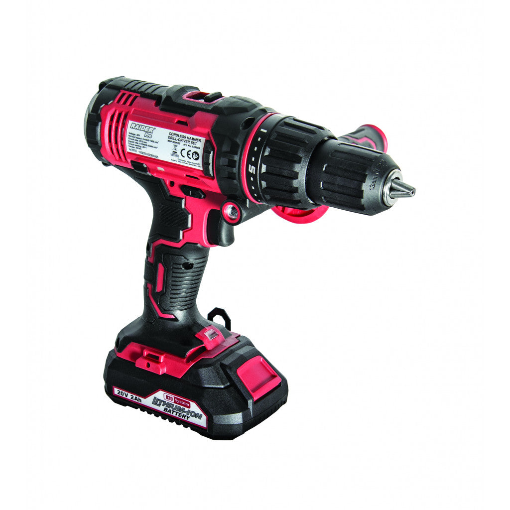 R20 Бормашина акум. Li-ion 2-ск. 13mm 50Nm 20V RAIDER PRO RDP-SCDI20 - снимка 3