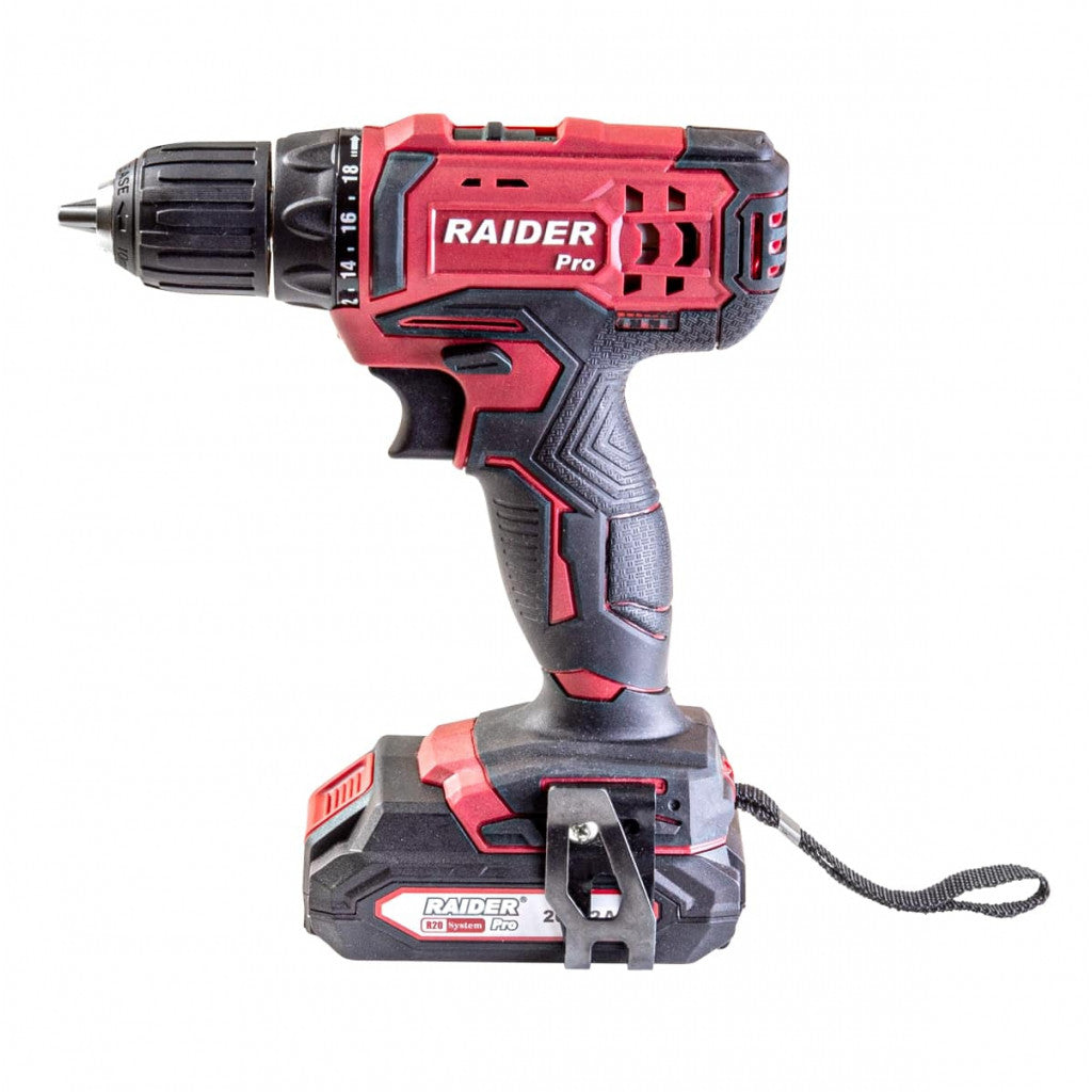 R20 Бормашина акум. 2-ск. 10mm 44Nm 20V в куфар RAIDER PRO RDP-SCD20S - снимка 3