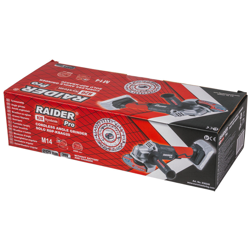 R20 Ъглошлайф Ø125mm Solo RAIDER PRO RDP-KBAG20 - снимка 3