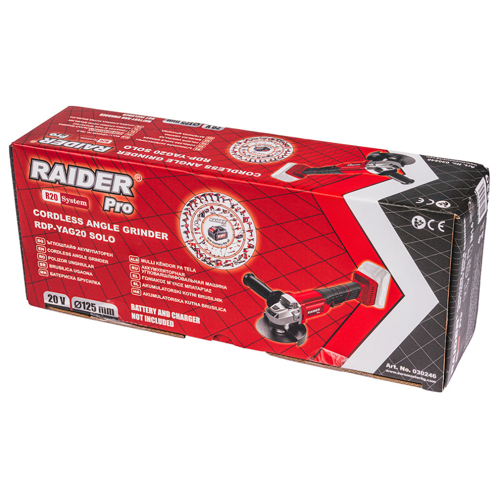 R20 Ъглошлайф Ø125mm Solo RAIDER PRO RDP-YAG20 - снимка 3
