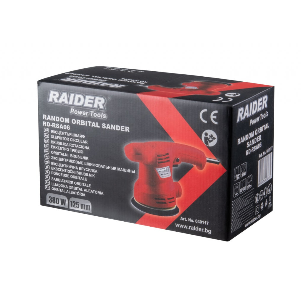 Ексцентършлайф 380W ø125mm RAIDER RD-RSA06 - снимка 3
