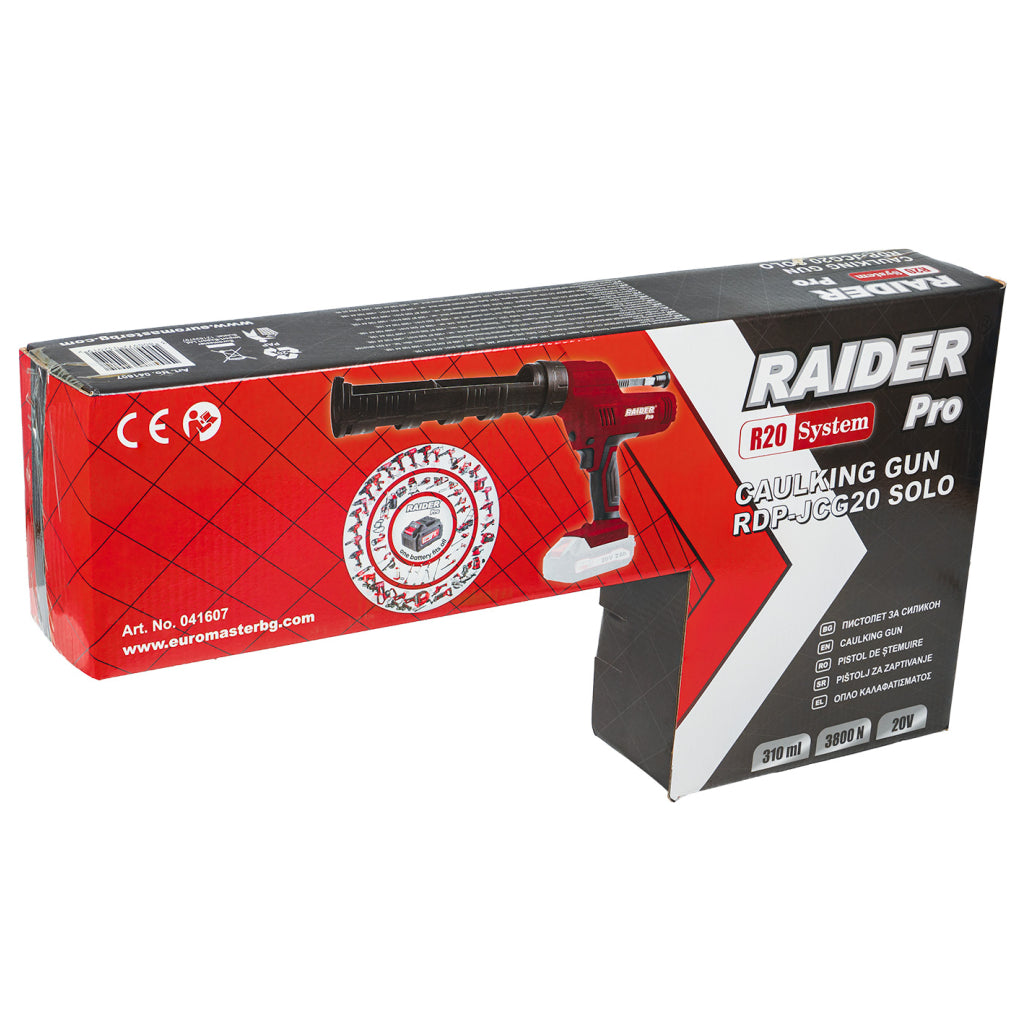 R20 Пистолет за силикон 310ml 3800N рег.обор. Solo RAIDER PRO RDP-JCG20 - снимка 3