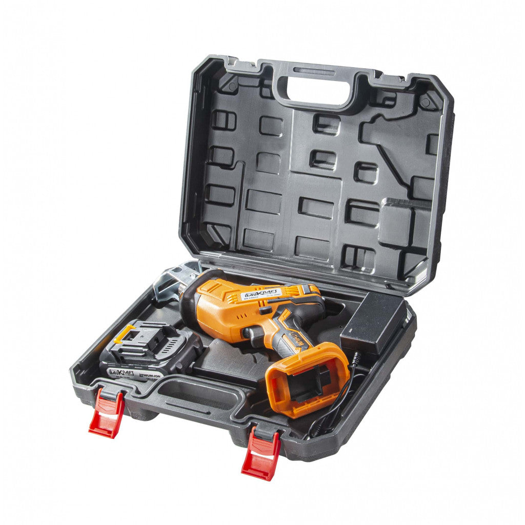 Трион саблен акум. 18V 2Ah quick в куфар BAUKRAFT BK-CRS33 Set - снимка 3