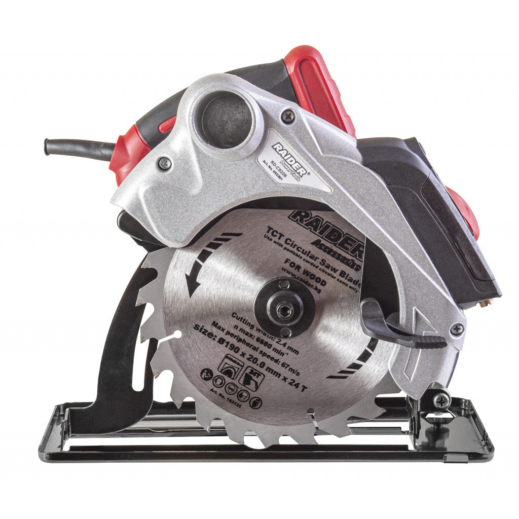 Циркуляр ръчен ø190mm 1500W лазер RAIDER RD-CS22B - снимка 3