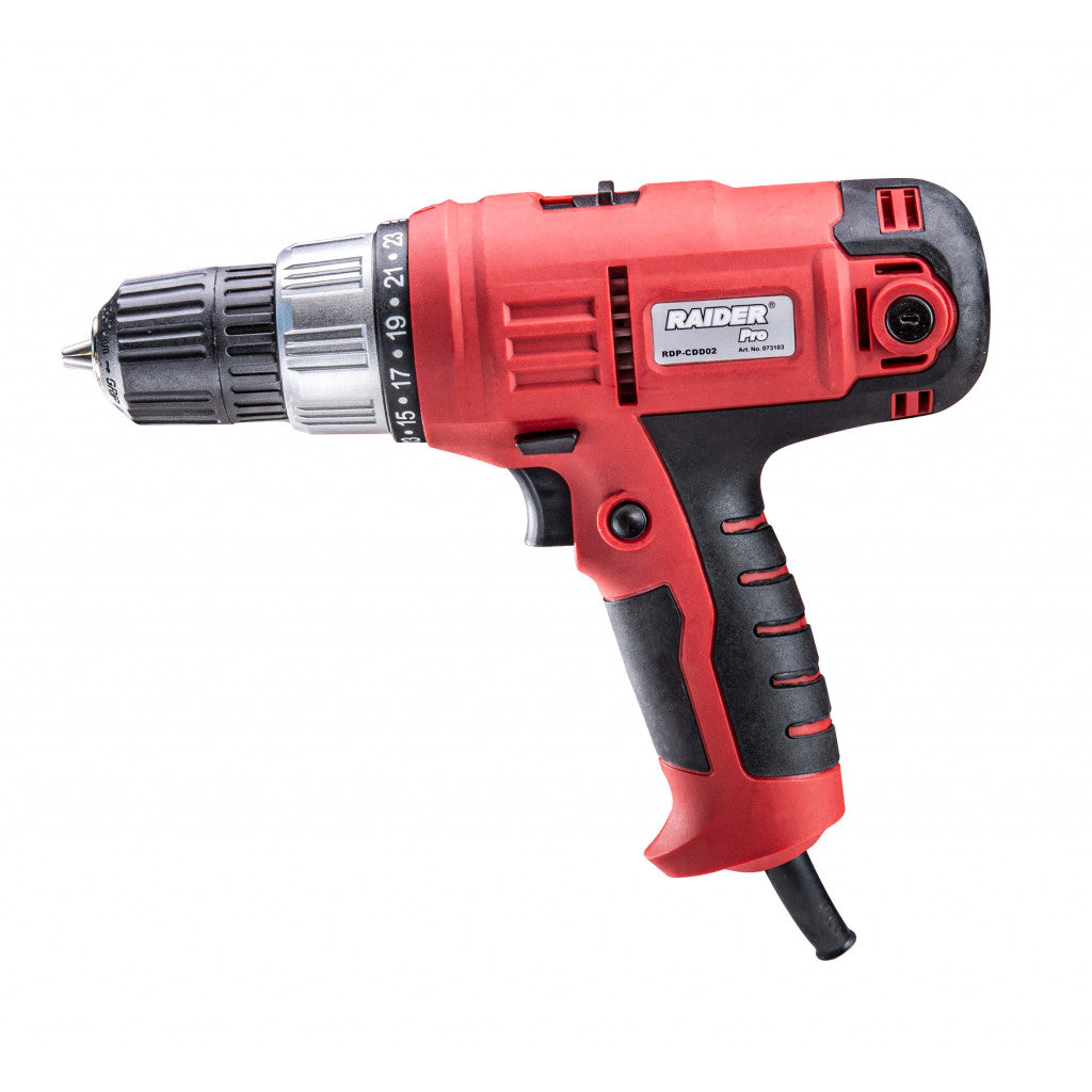 Винтоверт електрически 300W 2-ск. RAIDER PRO RDP-CDD02 - снимка 3