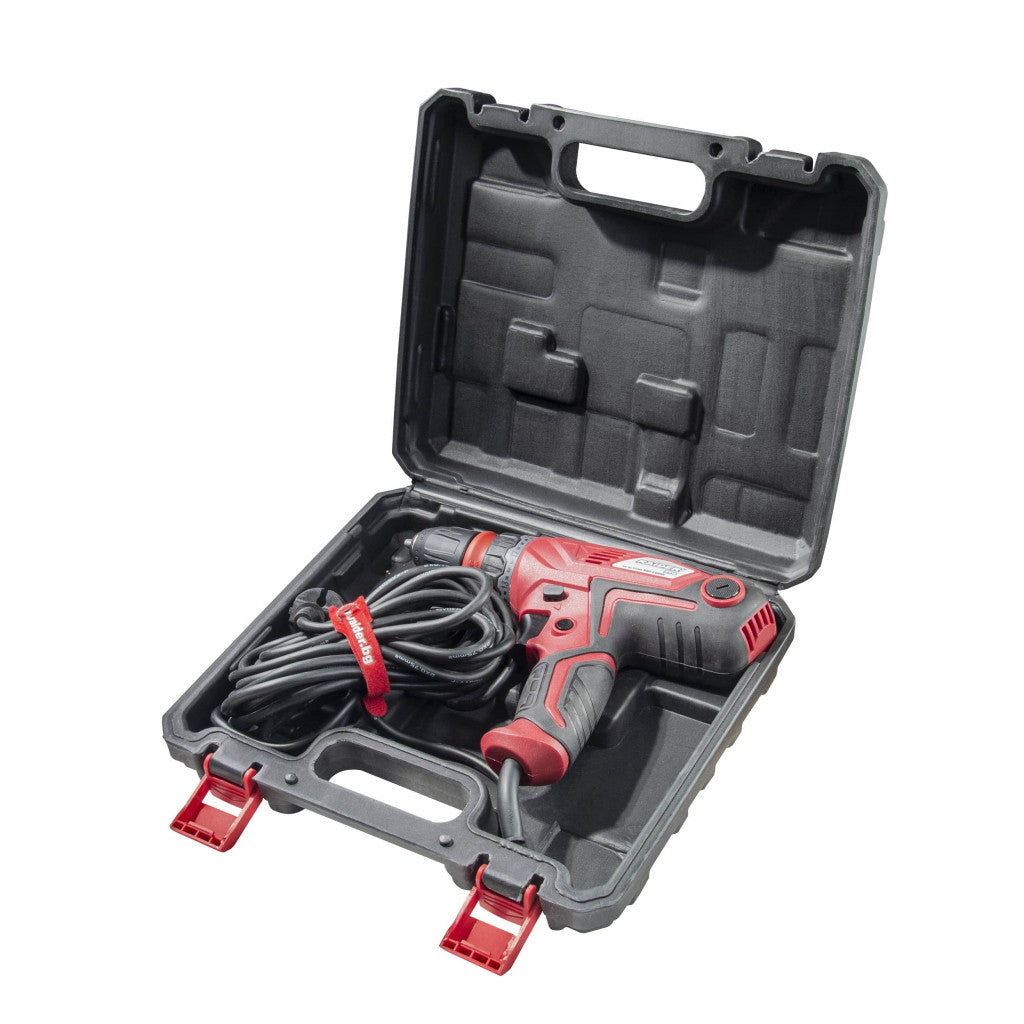 Винтоверт 400W 2-ск. 6m кабел бърза смяна в куфар RAIDER PRO RDP-CDD09 - снимка 3