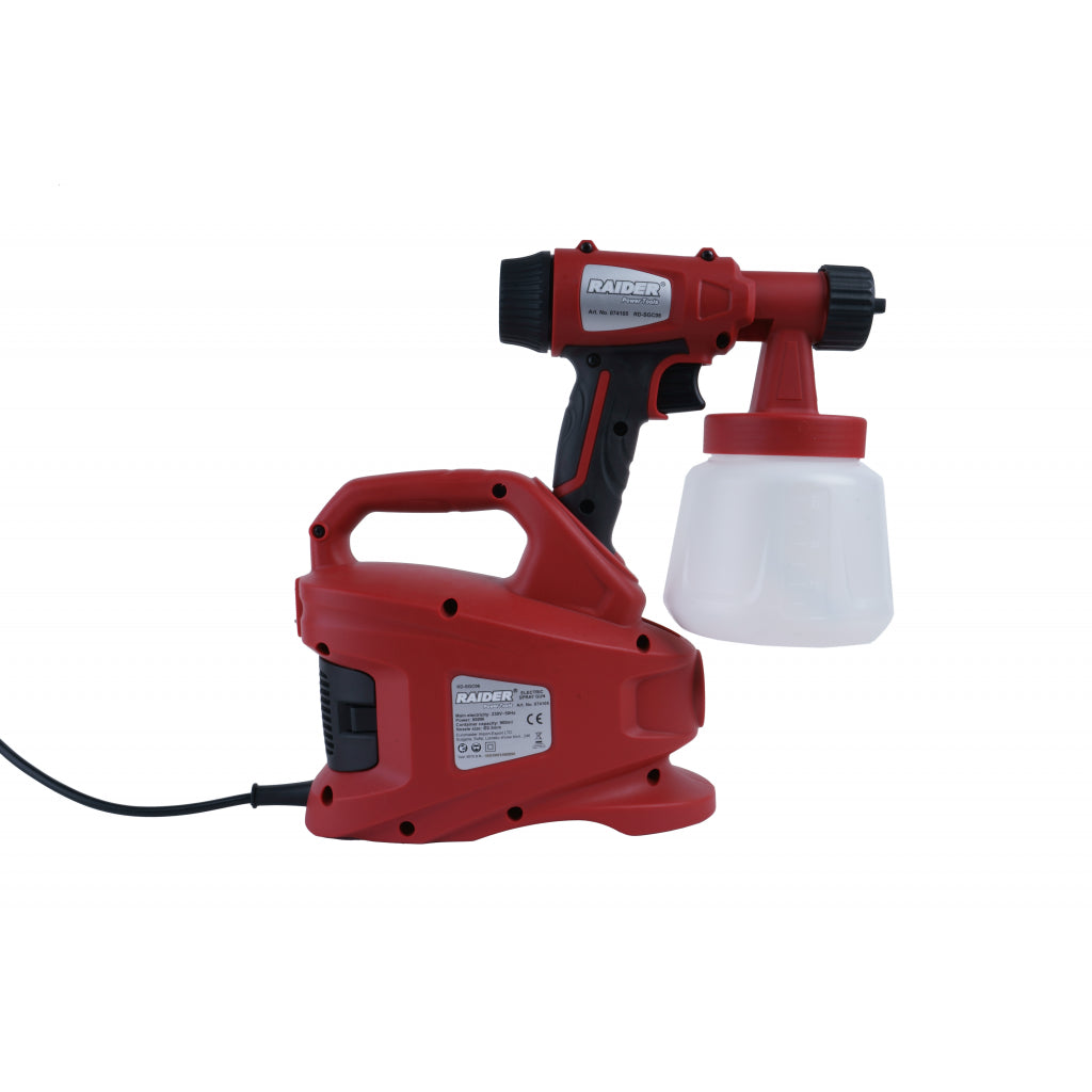 Пистолет за боя 600W ø2.5mm 900ml компресор RAIDER RD-SGC06 - снимка 3