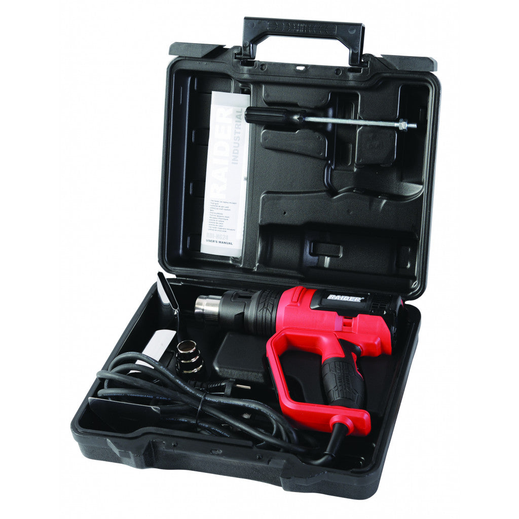 Пистолет за горещ въздух 2000W RAIDER INDUSTRIAL RDI-HG24 - снимка 3