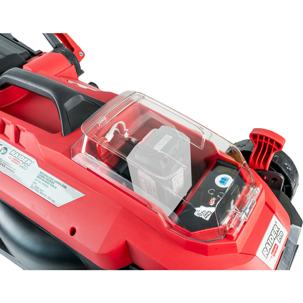 R20 Косачка безч. 33cm 35L 5нива Solo 150m2 RAIDER PRO RDP-BLM20 - снимка 3