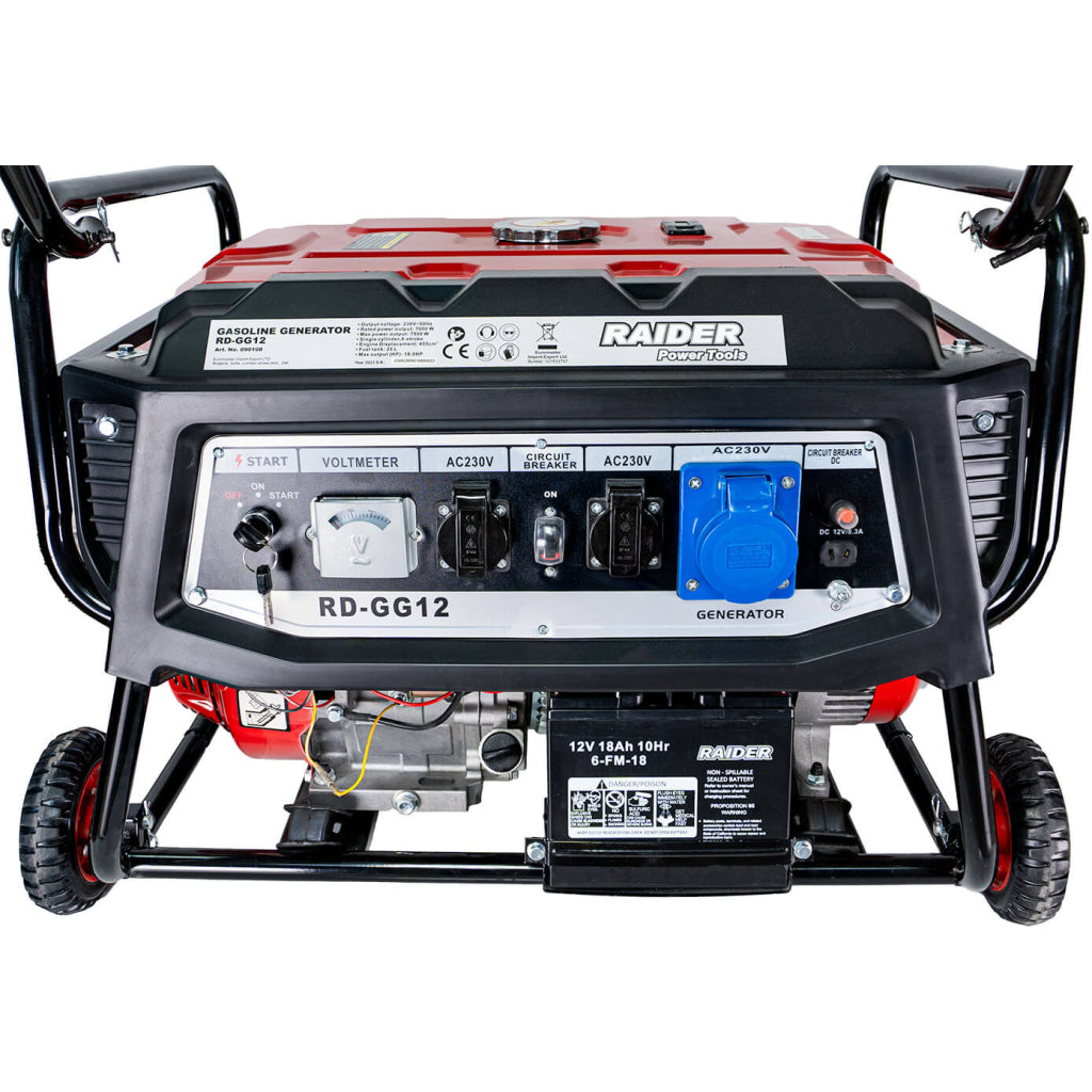Генератор за ток бензинов 7.5kW ел. стартер RAIDER RD-GG12 - снимка 3