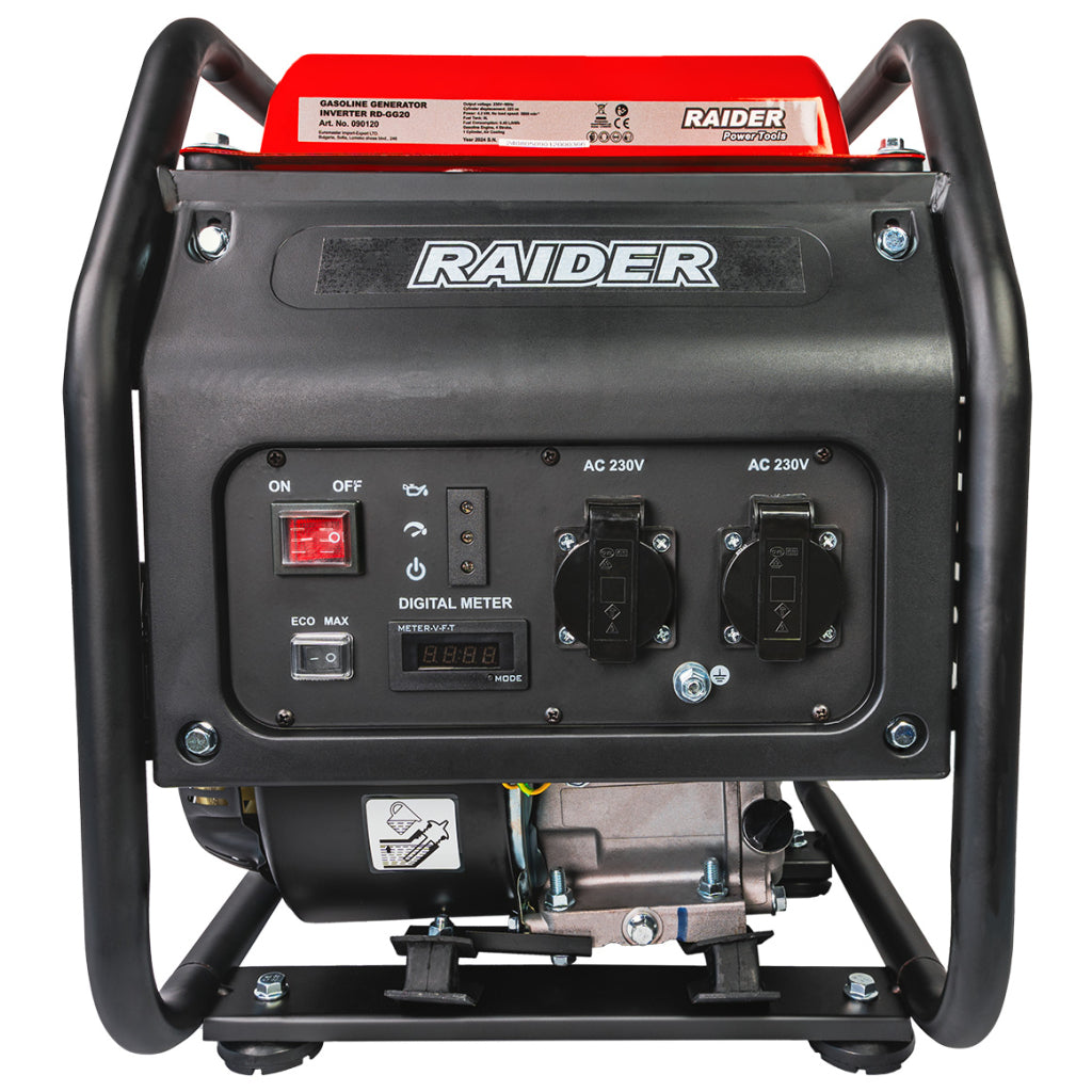 Генератор за ток бензинов 4.2kW инверторен RAIDER RD-GG20 - снимка 3
