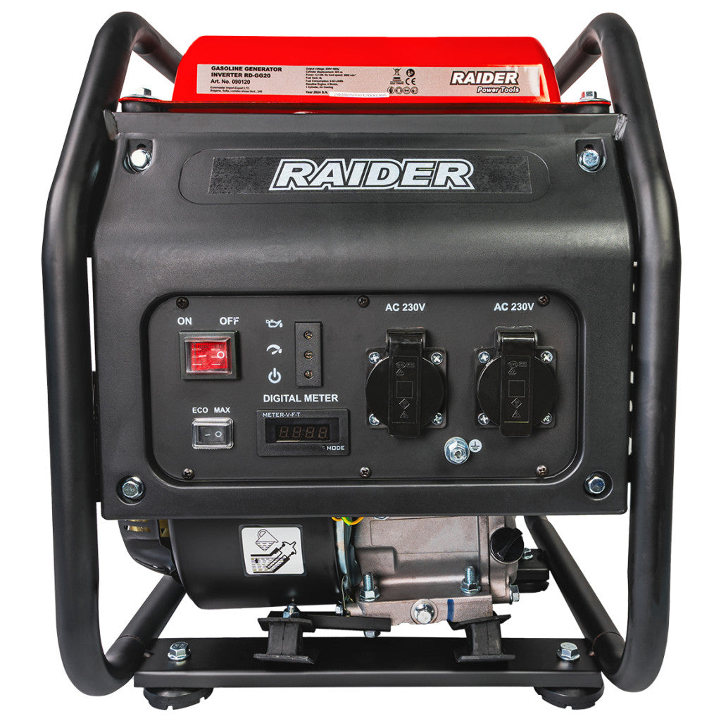 Генератор за ток бензинов 4.2kW инверторен RAIDER RD-GG20 - снимка 3