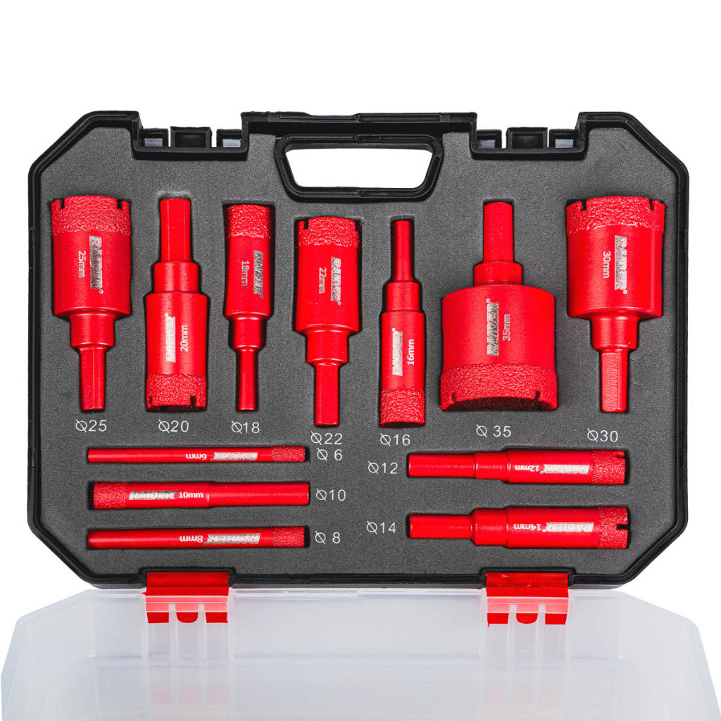 Боркорони Diamond Dry Ø6-35mm Case Set 12 бр. - снимка 3