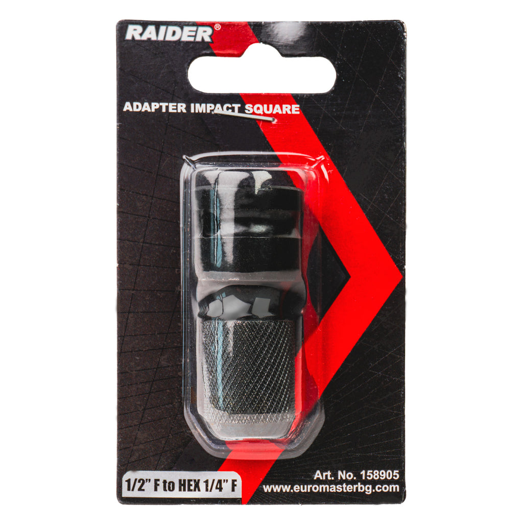 Адаптер ударен квадрат 1/2"F на HEX 1/4"F RD - снимка 3