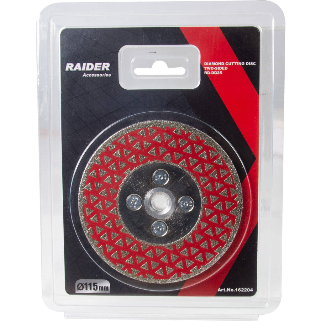 Диск диамантен 115x22.2mm M14 двустранен RAIDER RD-DD25 - снимка 3