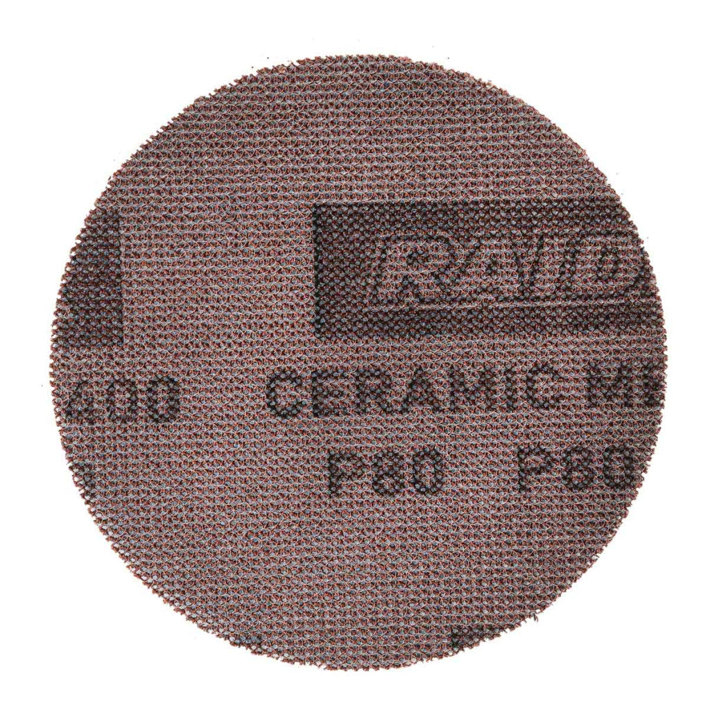 Шкурка мрежеста VELCRO Ceramic Ø125mm P80 10бр. - снимка 3