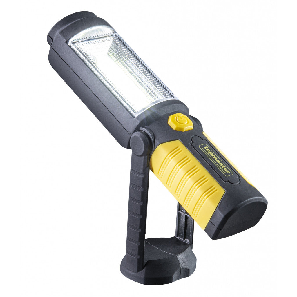 Лампа работна акумулат. 2 светлини 3W COB + 1W Topmaster Professional - снимка 3