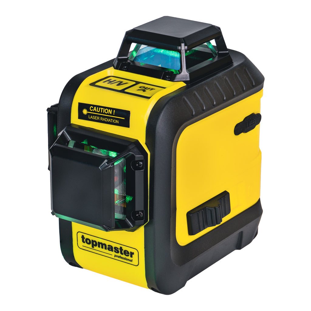 Лазерен нивелир 3D зелен лъч  Topmaster Professional - снимка 3