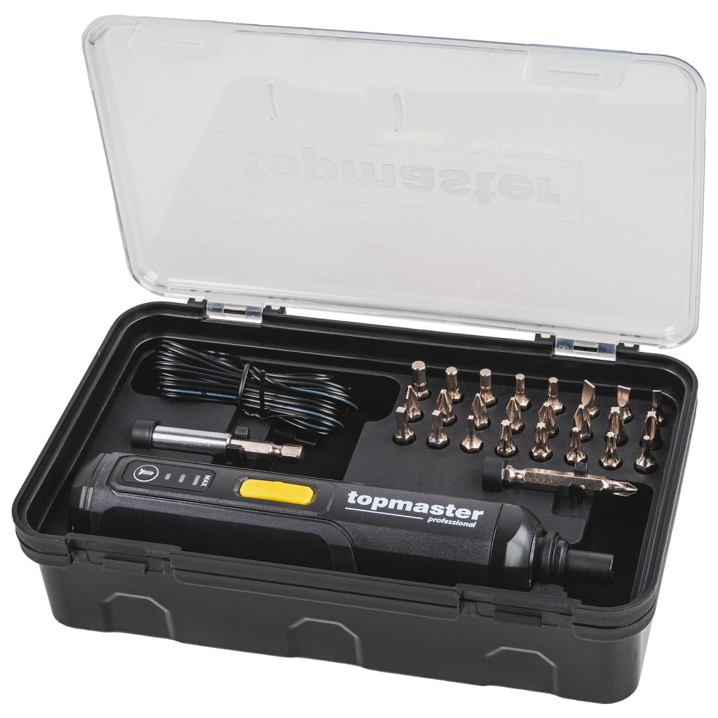 Акумулаторна отвертка с накрайници COMPACT Topmaster Professional - снимка 3