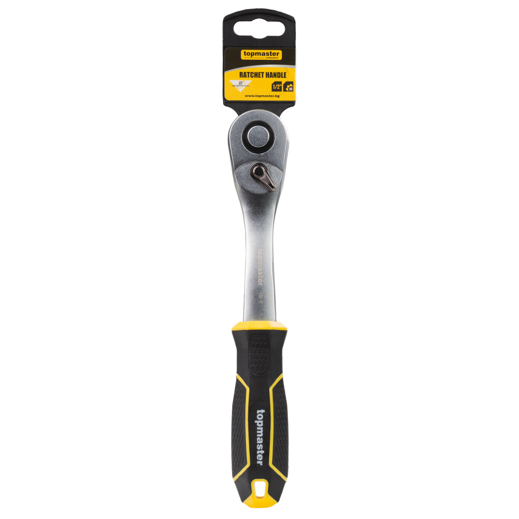 Тресчотка извита 1/2" 90з. CR-V Topmaster Professional - снимка 3