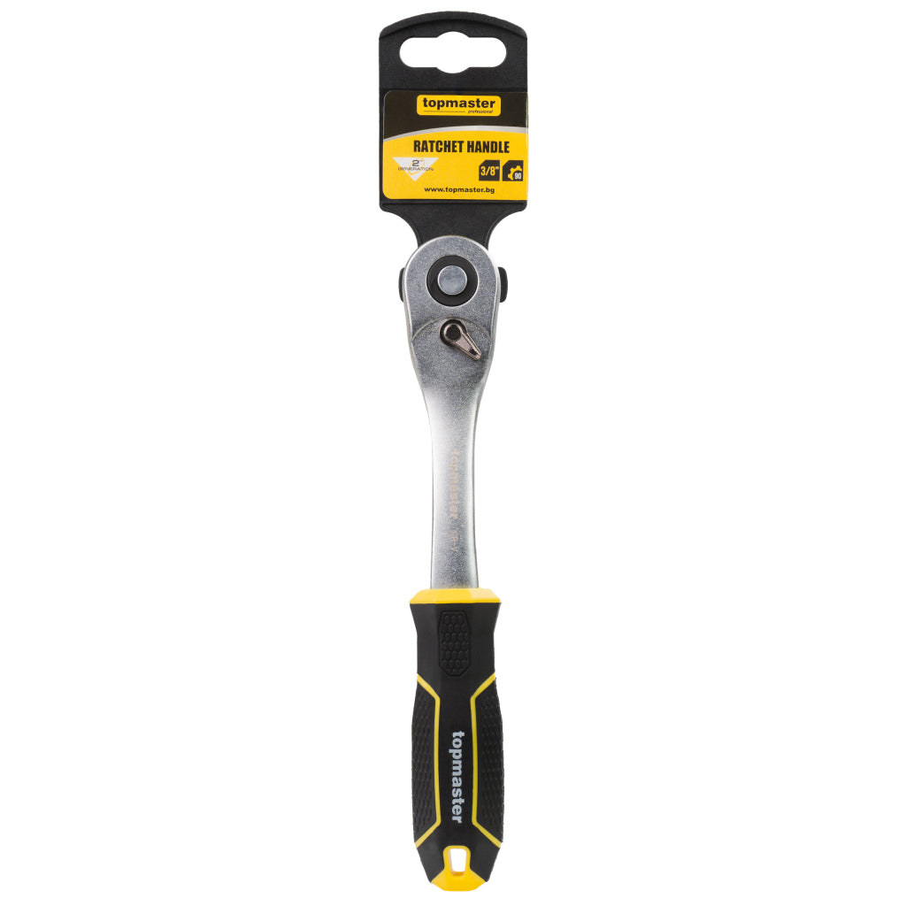Тресчотка извита 3/8" 90з. CR-V Topmaster Professional - снимка 3